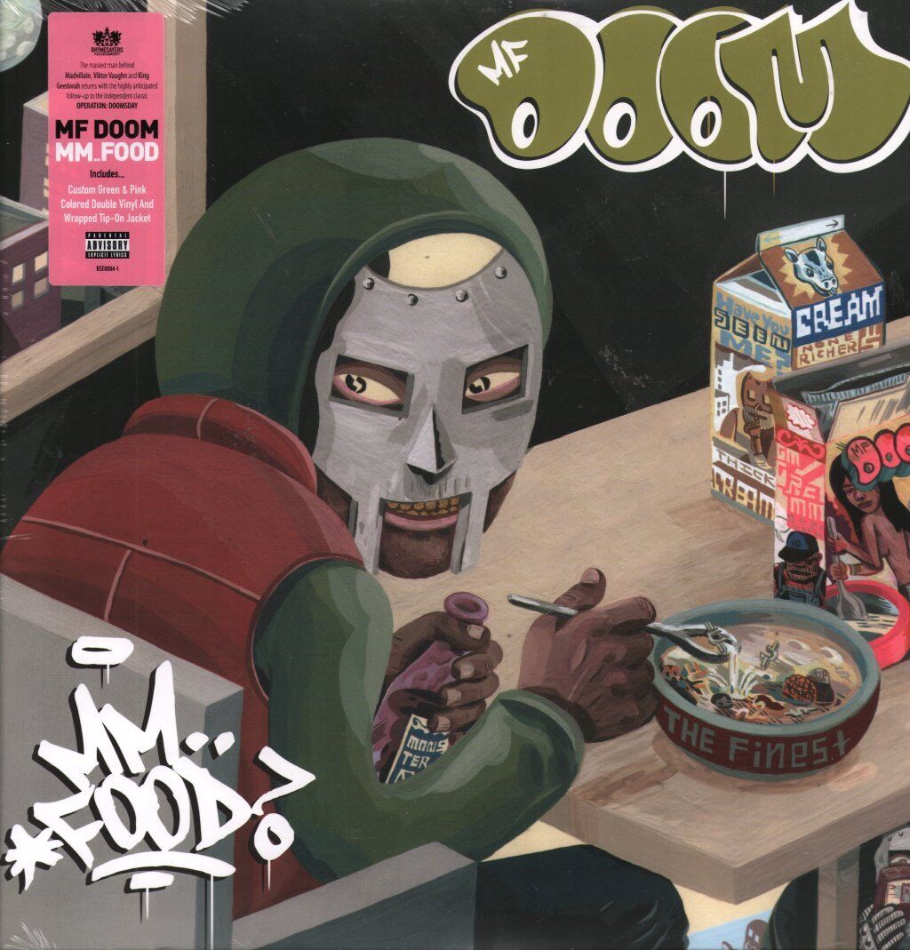 Mf Doom Mm..food double LP vinyl USA Rhymesayers Entertainment 2021 2LP, green