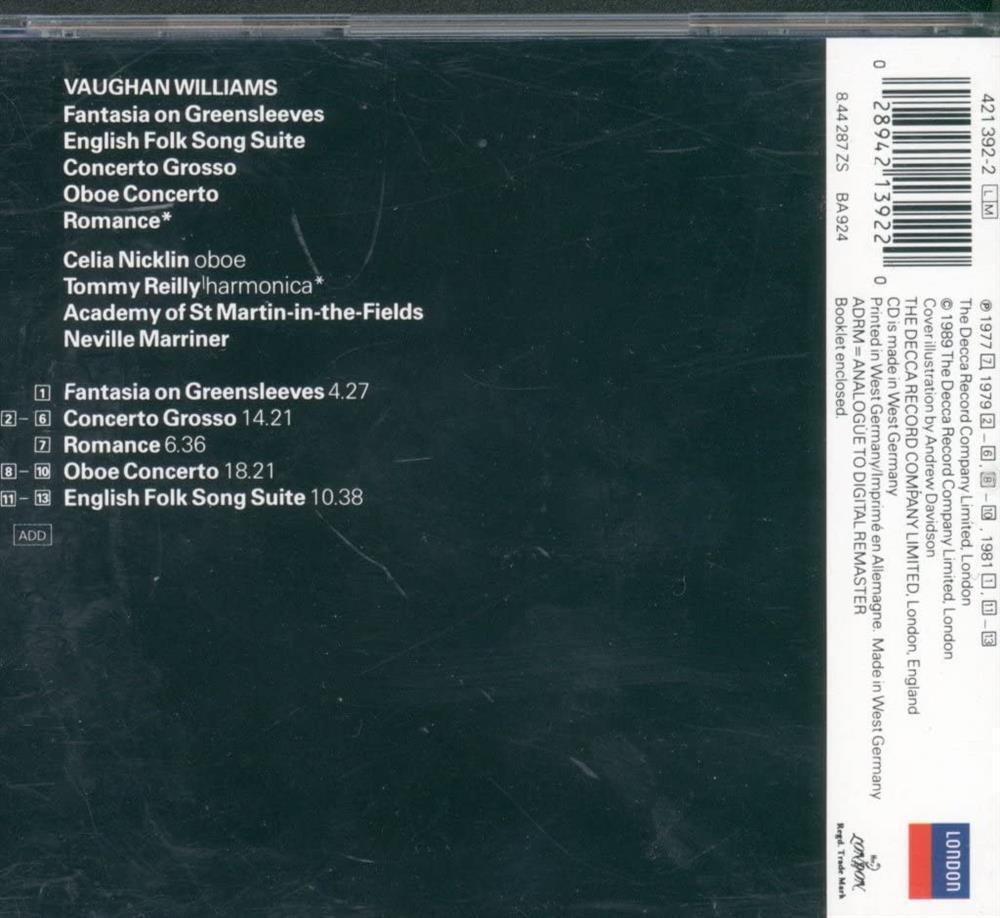 Fantasia On Greensleeves - Fantasia On Greensleeves - English F... (Audio cd)
