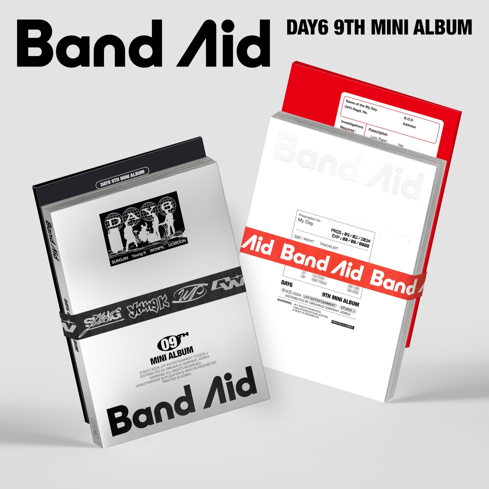 Day6 Band Aid - incl. 100pg Photobook, Lyric Paper, Sticker Pack, Original  (CD)