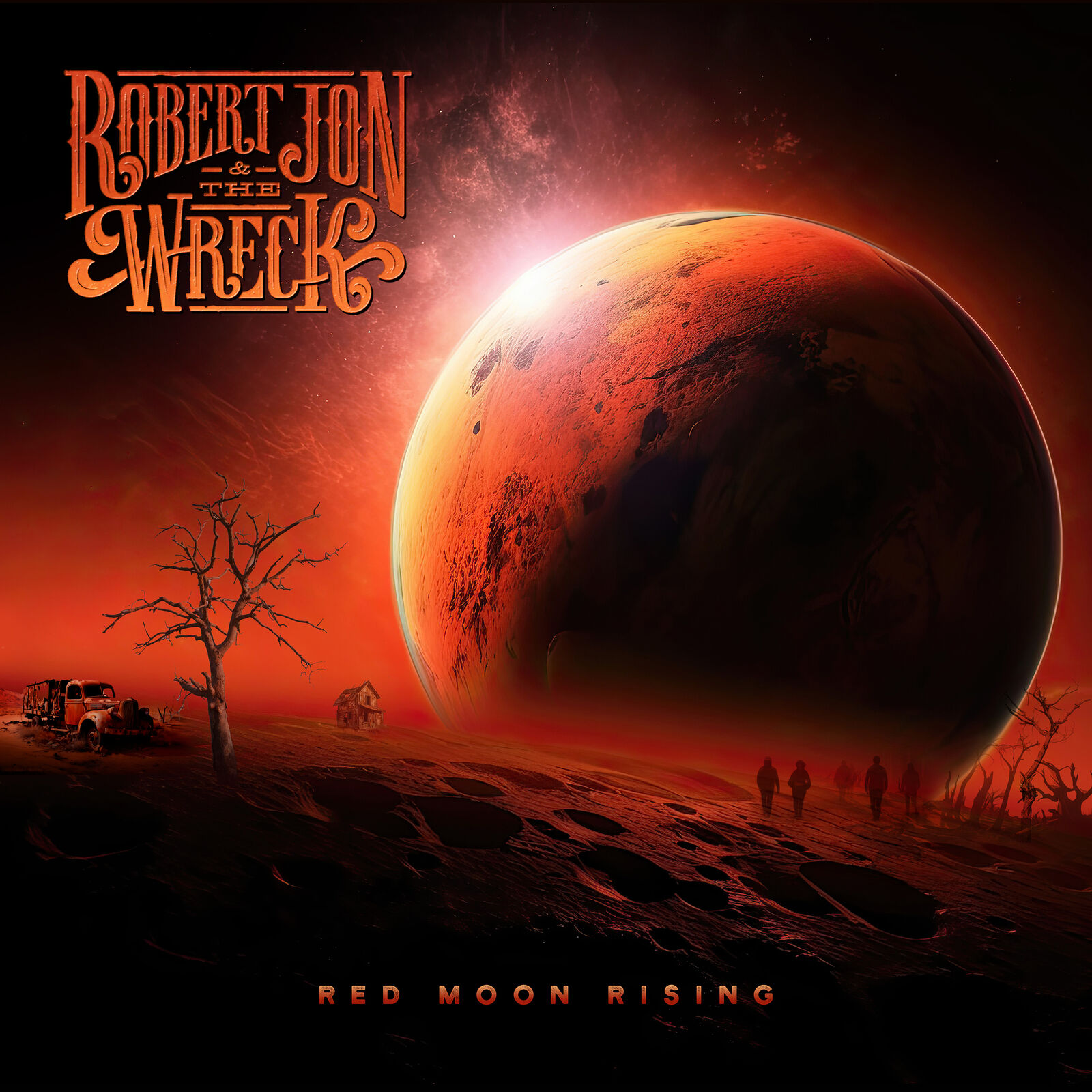 Robert Jon & The Wreck Red Moon Rising (Vinyl LP) 12" Album Coloured Vinyl