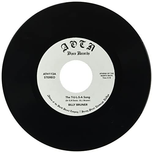 Billy Bruner - T-U-L-S-A Song - 7 Inch Vinyl - ATH113 - NEW