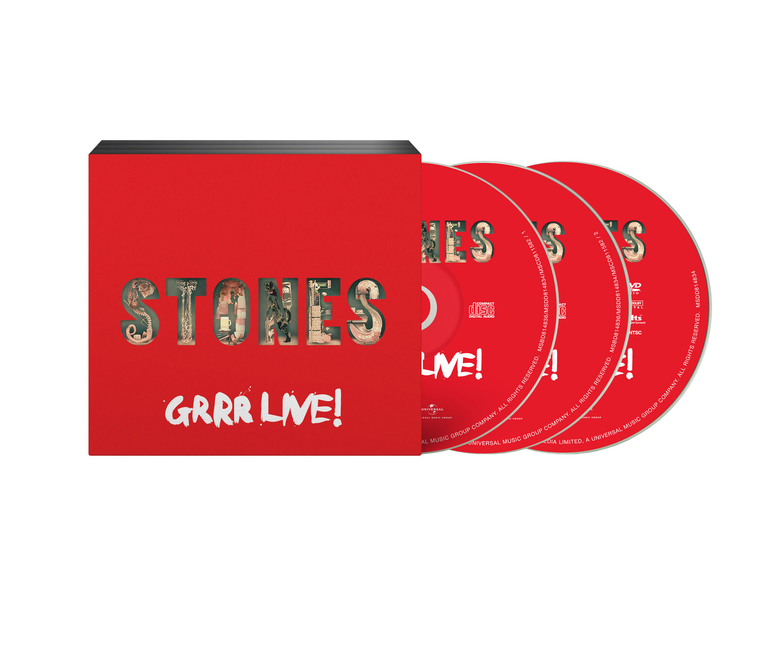 The Rolling Stones GRRR Live! (CD) Box Set with DVD