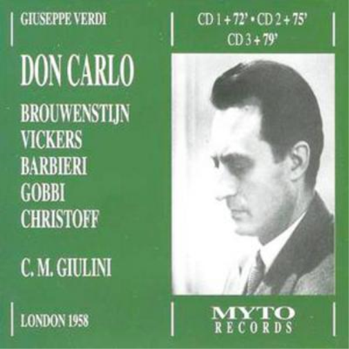 Various Composers Don Carlo (Vickers, Christoff, Gobbi) (CD) Album