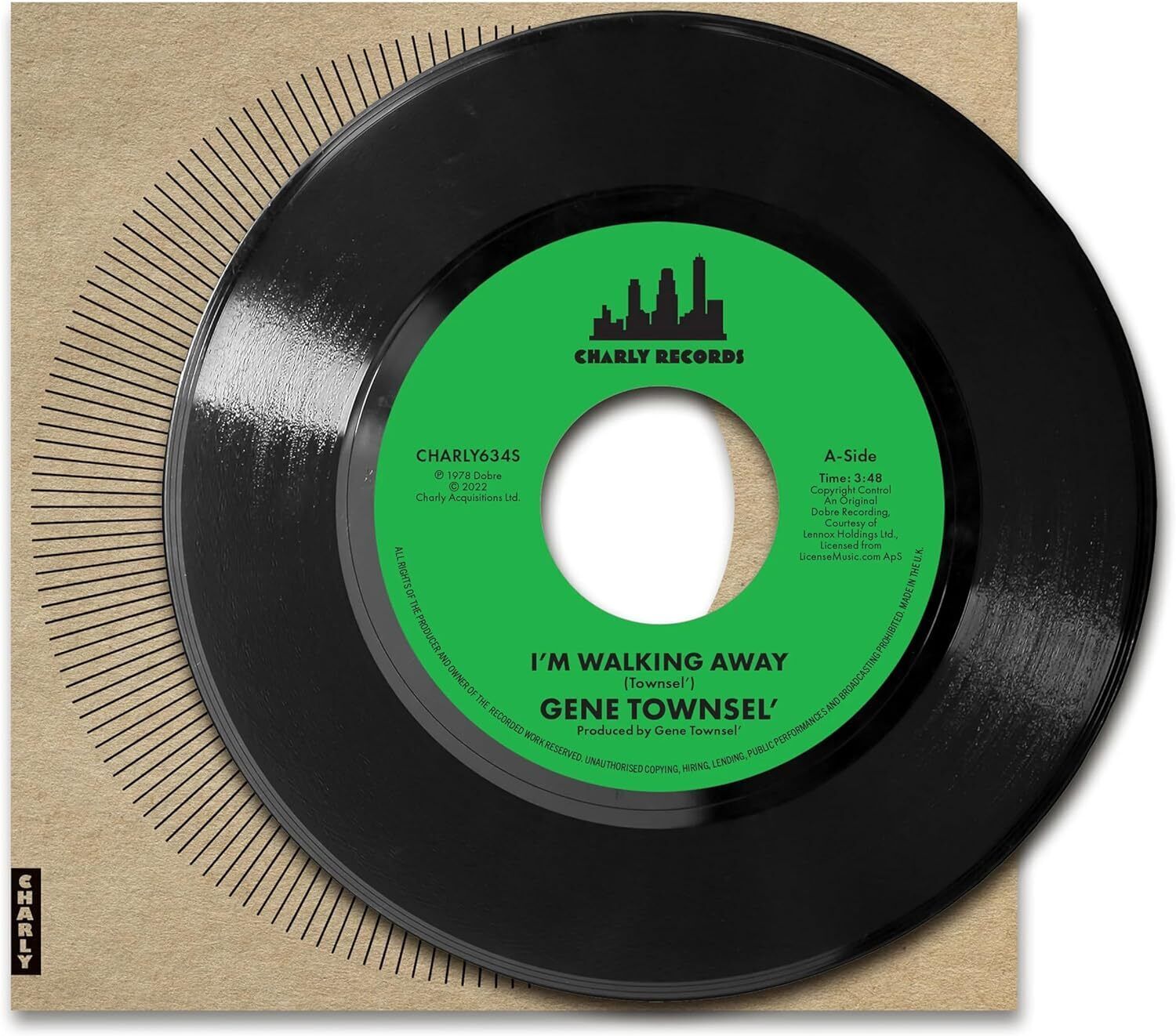 Gene Townsel I'm Walking Away/There's No Use Hiding (Vinyl LP) 7" Single