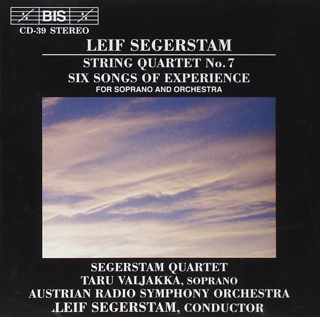 Segerstam, Leif String Quartet No. 7/experience Song (Valjakka) (CD) Album