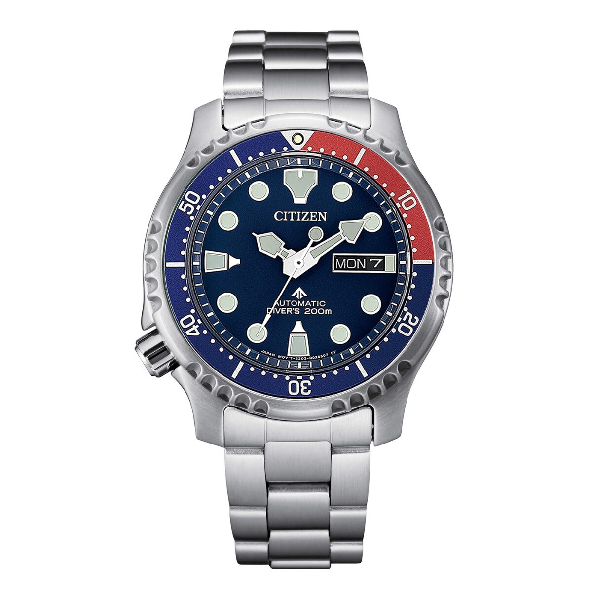 Citizen Orologio Promaster Diver Automatic 200 mt Quadrante Blu Pepsi NY0086-83L