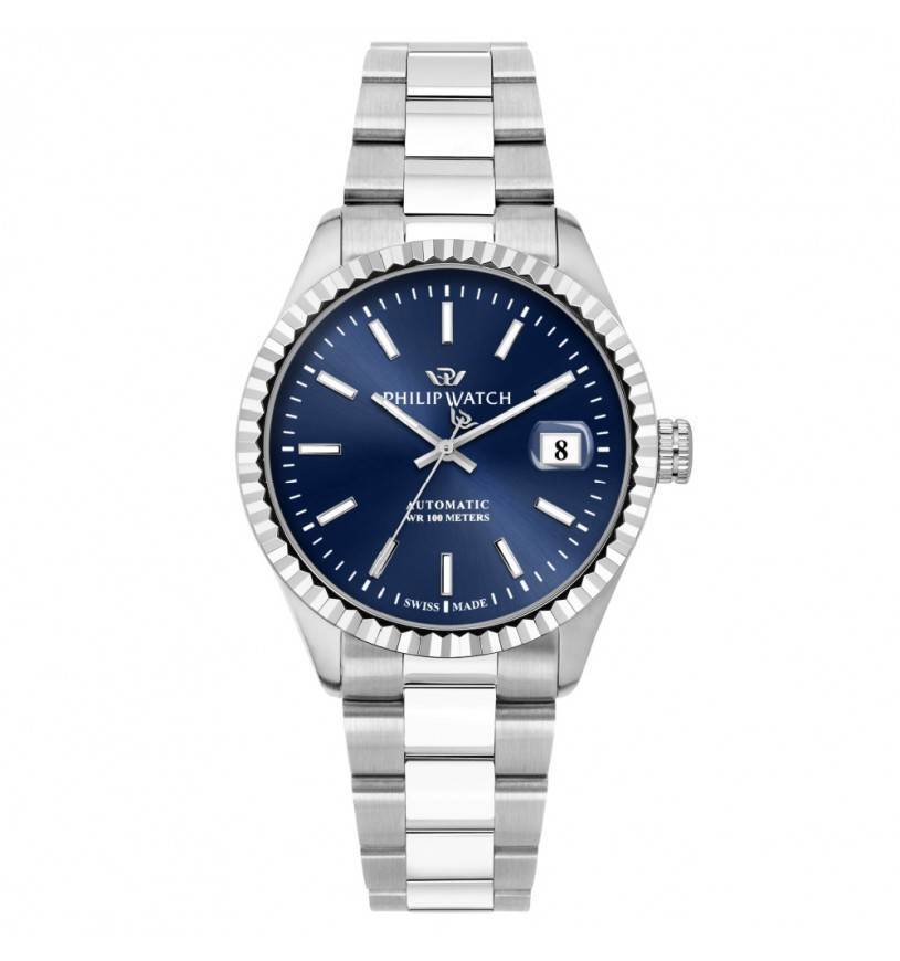 Orologio Philip Watch Caribe r8223597030 uomo watch acciaio automatico 39mm Blu
