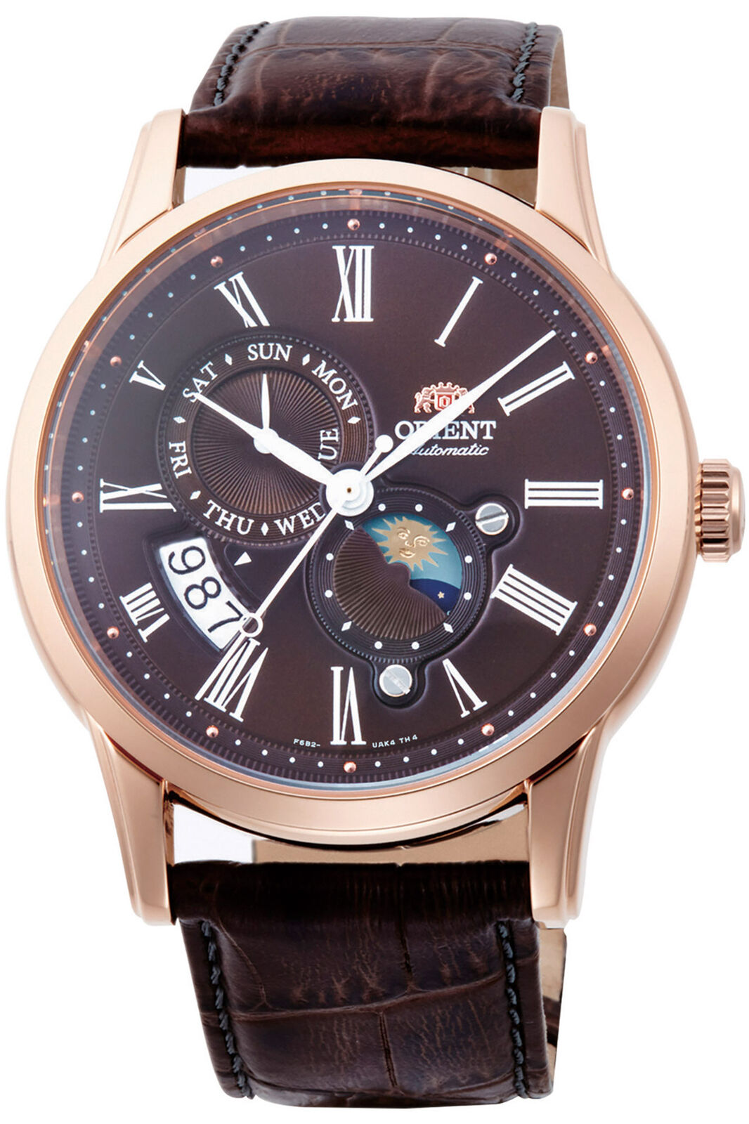 Orologio ORIENT RA-AK0009T da Uomo Marrone cioccolata in Acciaio