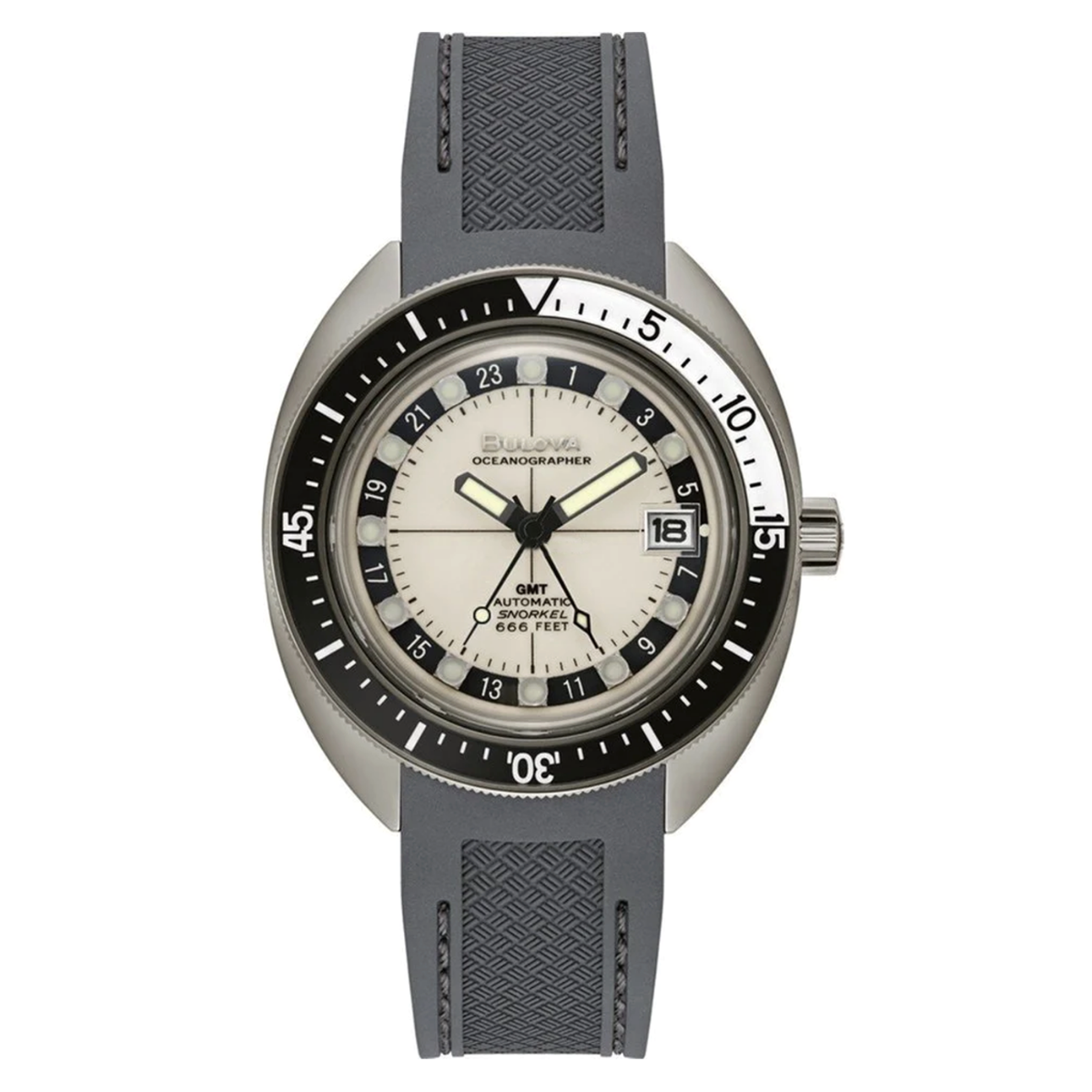 Orologio Bulova Oceanographer GMT Lime Full Lume 41mm 98B407
