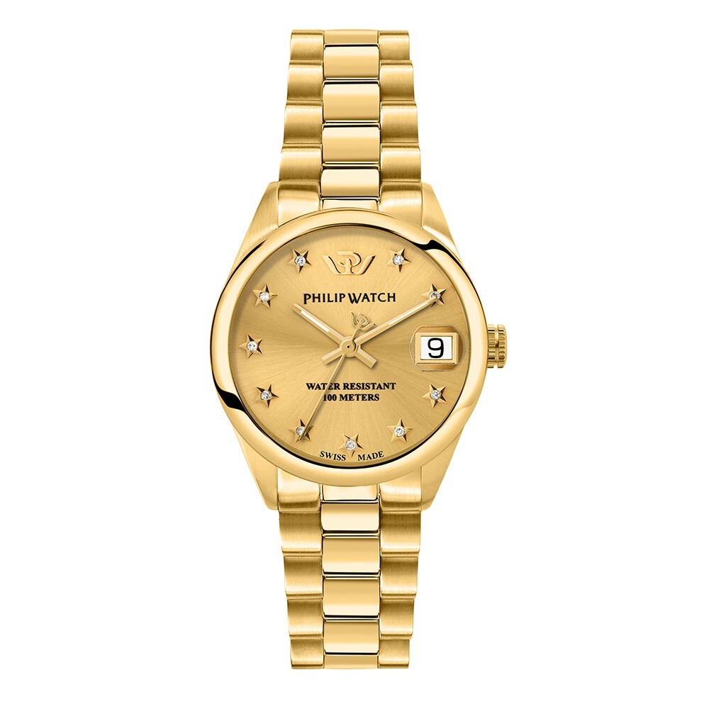 Orologio PHILIP WATCH donna Caribe datario dorato / diamond R8253597625