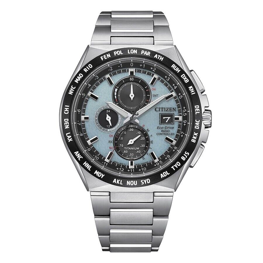 CITIZEN ECO-DRIVE OROLOGIO RADIOCONTROLLATO AT8 SUPER TITANIO AT8238-84M