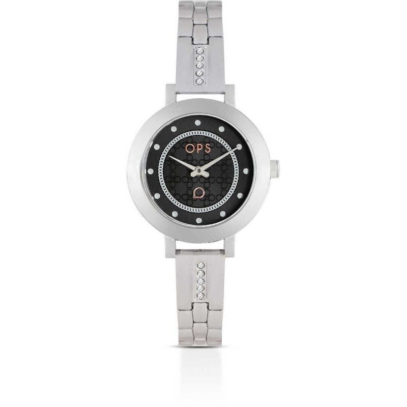 OPS OROLOGIO DONNA LONDON FALL NERO ACCIAIO OPSPW-861