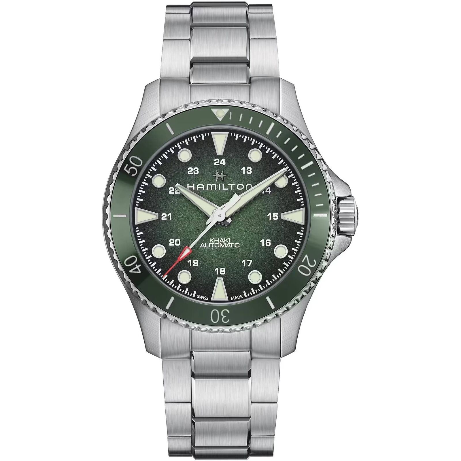Orologio Hamilton Khaki Scuba Auto 43 mm H82515160 Acciaio Ceramica Verde