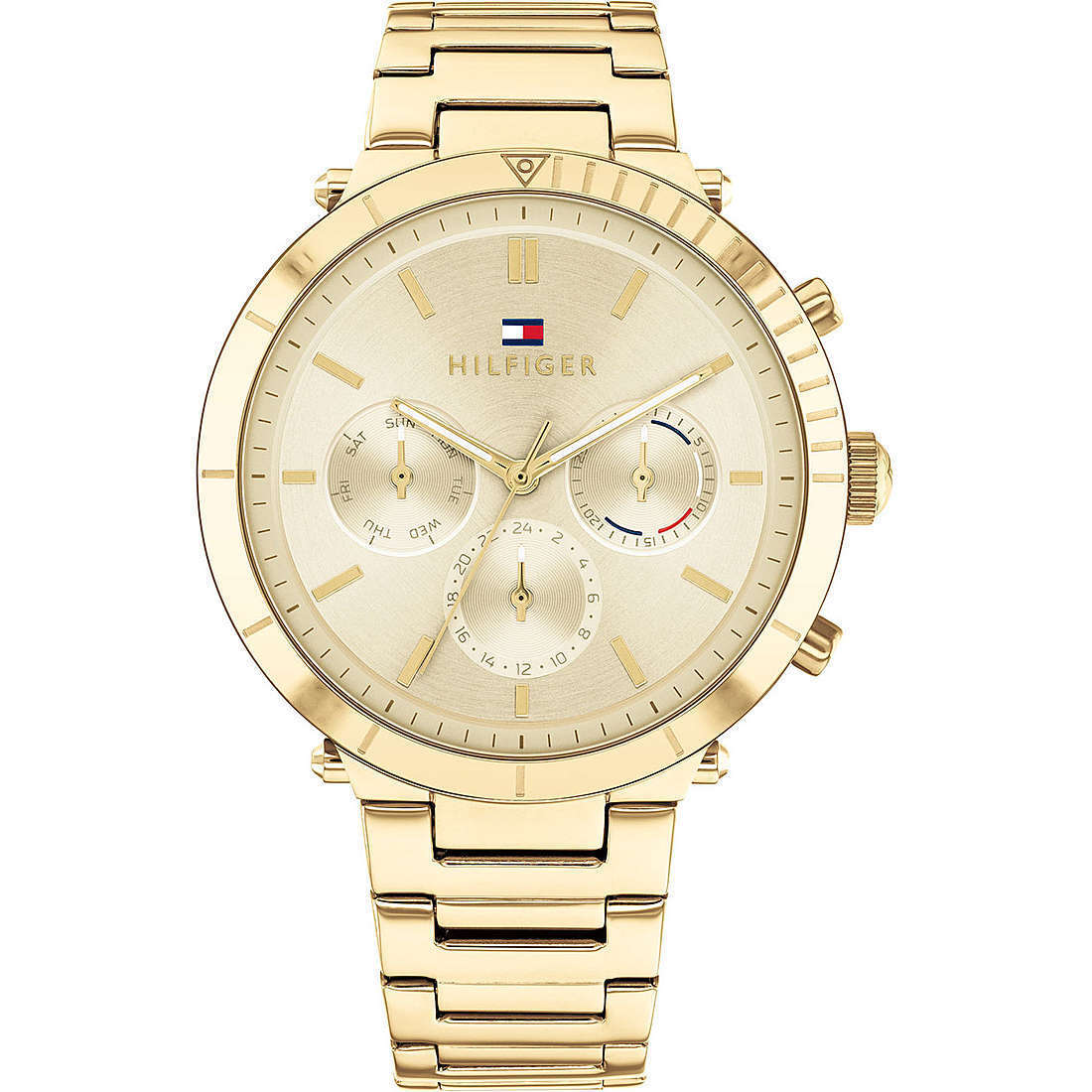 Orologio Donna TOMMY HILFIGER EMERY 1782350 Multifunzione Acciaio Gold Dorato
