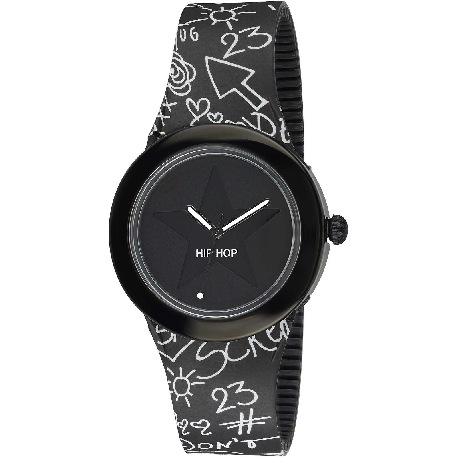 Orologio HIP HOP DREAMER Luca Tommassini HWU0724 Silicone Nero 42mm