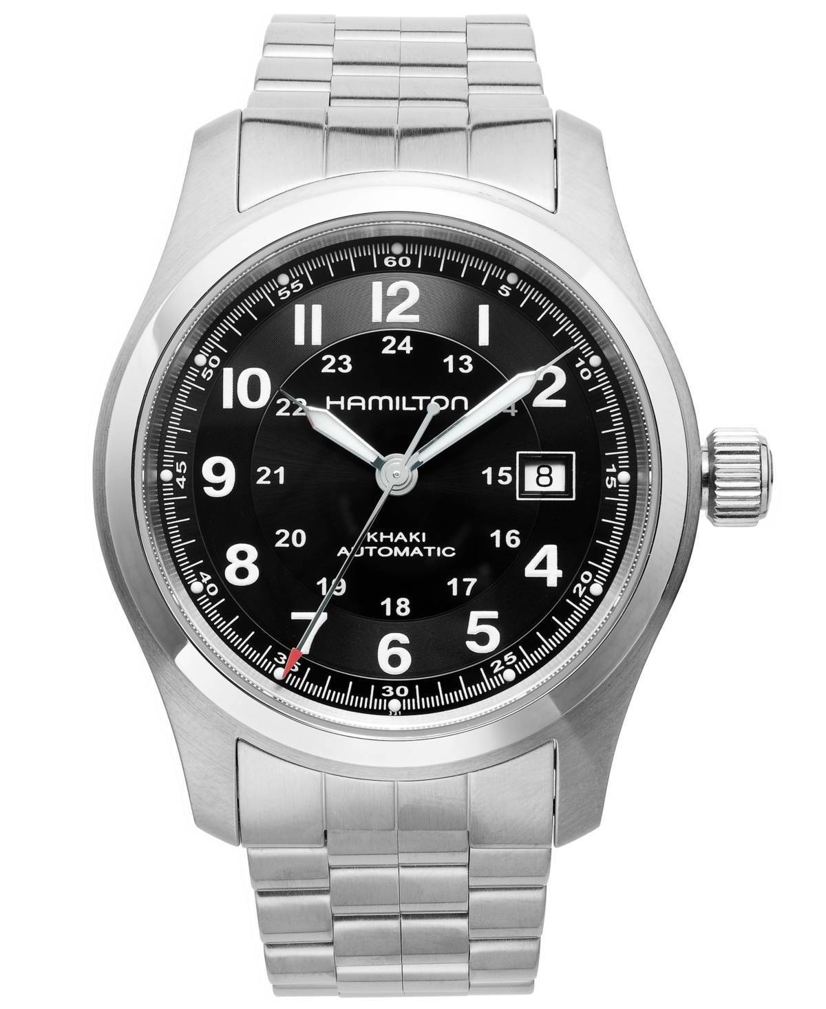 Orologio Hamilton Khaki Field Auto H70515137 Acciaio Uomo 42 mm Nuovo Watch