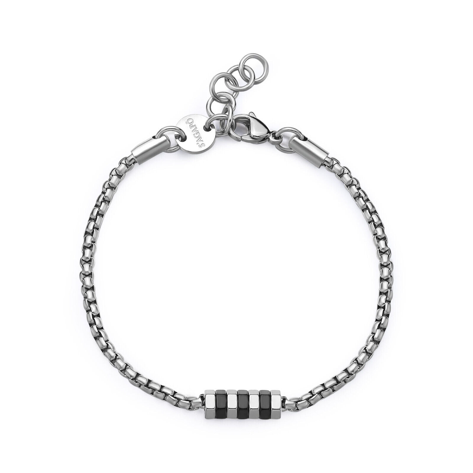 S'agapo Bracciale Uomo Catena in Acciaio Sagapo SRP80 Sagapò
