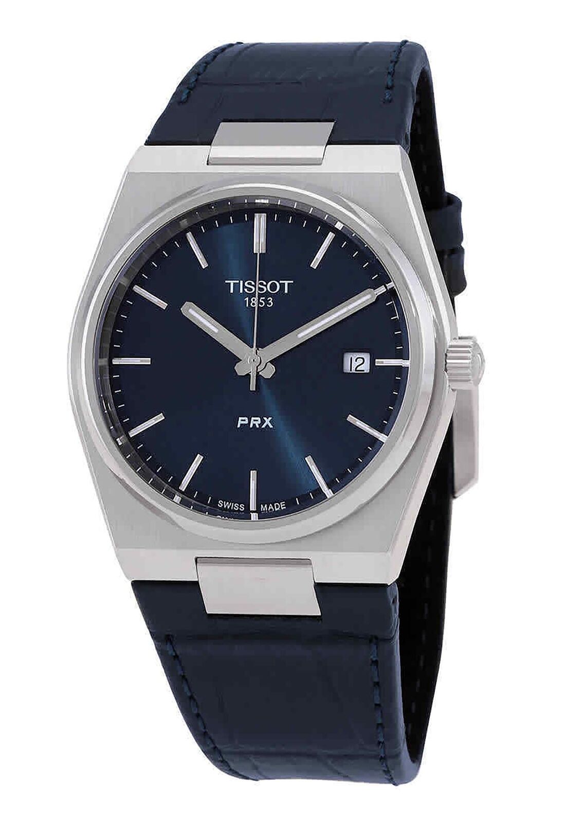 Tissot PRX T-Classico Swiss Made Pelle Quadrante Al Quarzo 100M Orologio Uomo