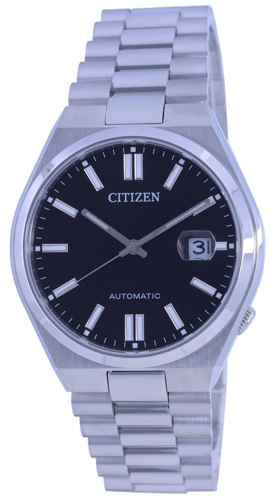Citizen Tsuyosa Quadrante Nero Acciaio Inossidabile NJ0150-81E 50M Orologio Uomo