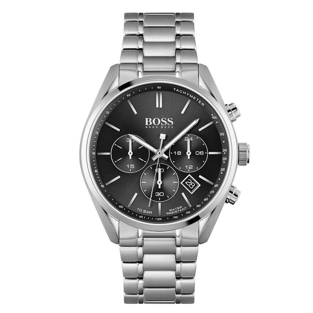 HUGO BOSS 1513871 Champion Silver Premium Men's Watch in Brand New Original Box