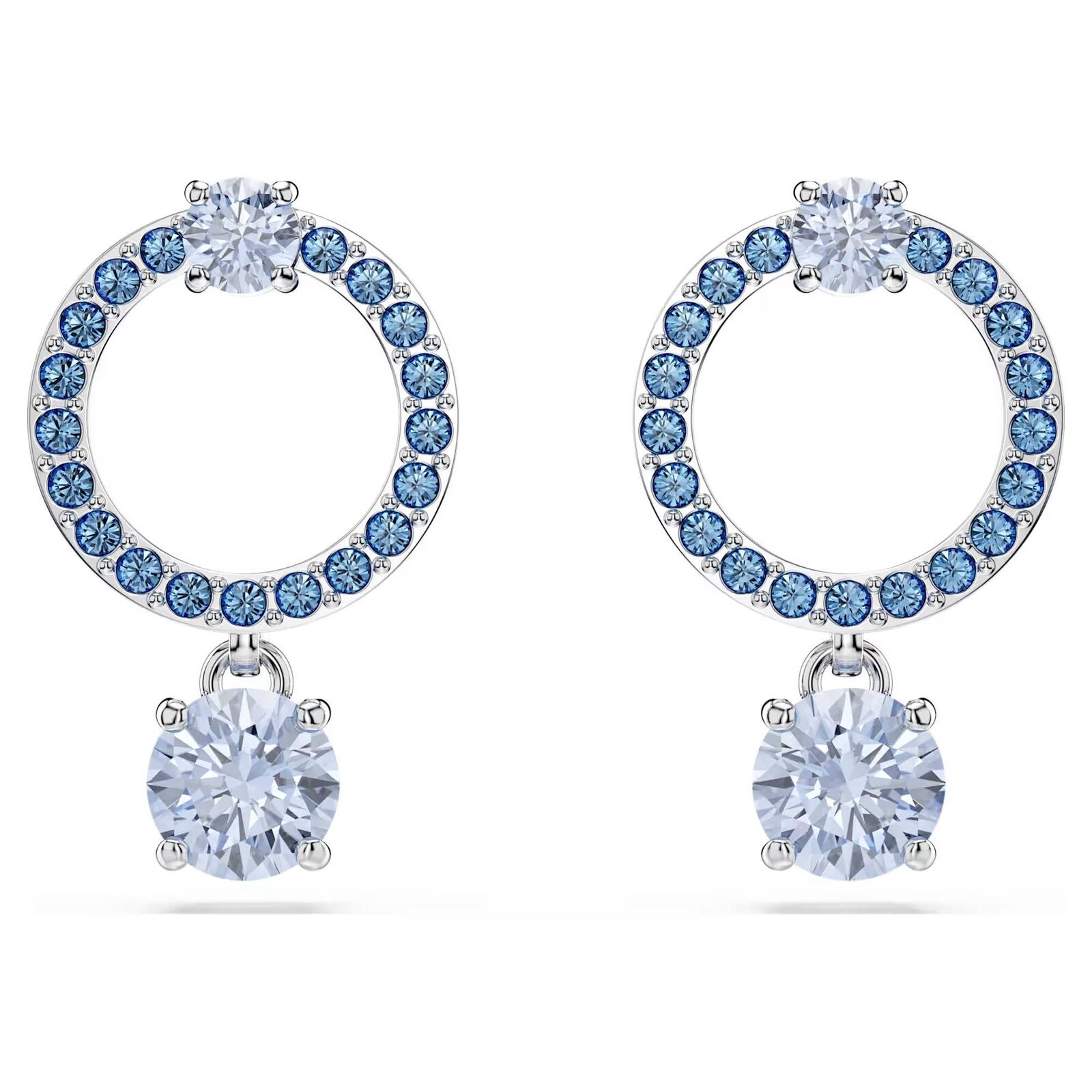 Orecchini Swarovski Stud Attract Pendenti 5723563 Earrings Cristalli Blu Donna