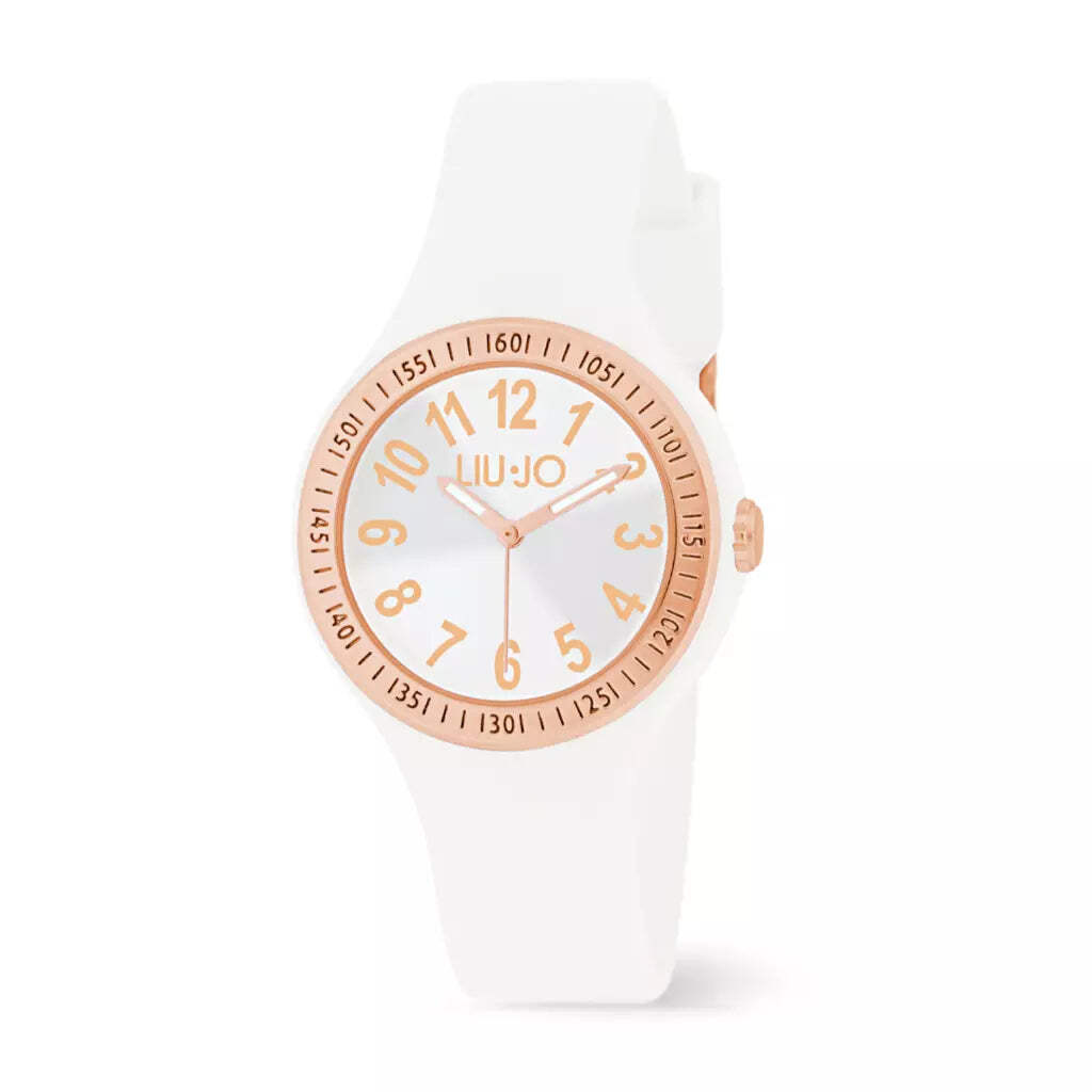 Liujo Orologio Al Quarzo per Donna Cinturino In Silicone Bianco Tlj1931
