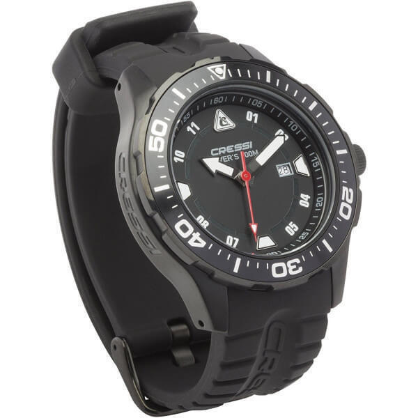 Orologio Cressi Manta Watch 100m Black Black Black Case