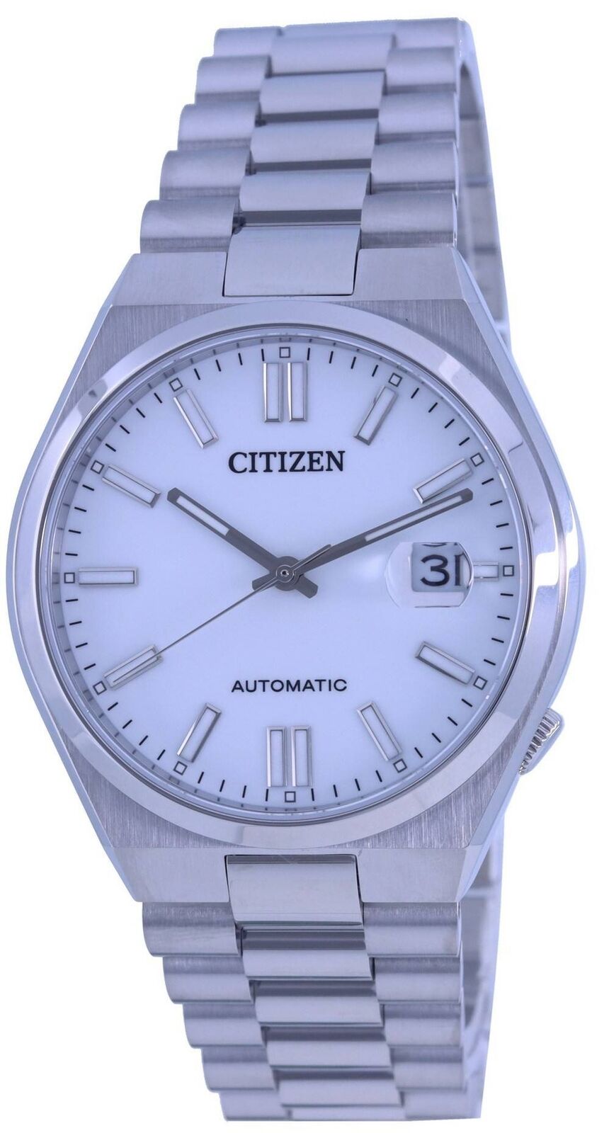 Citizen Tsuyosa Bianco Acciaio Inossidabile Automatico NJ0150-81A Orologio Uomo