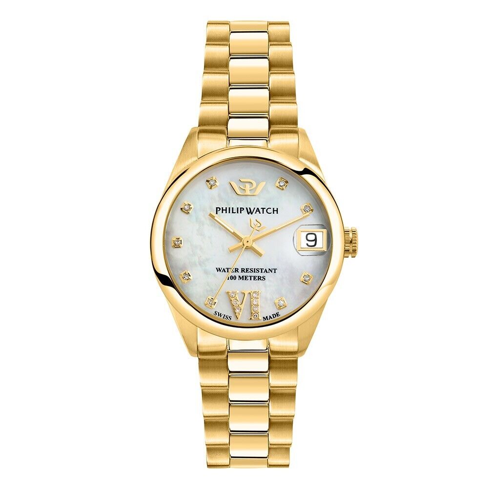 Orologio PHILIP WATCH donna Caribe dorato / diamond / bianco R8253597626