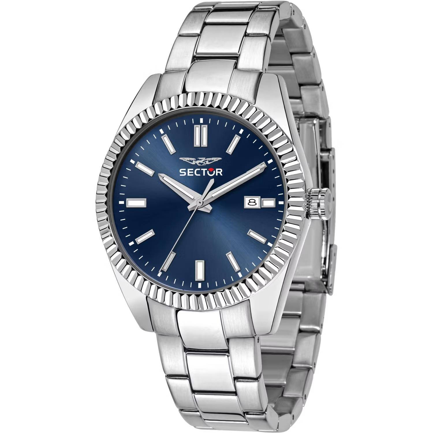 Orologio Sector 240 R3253240049 Watch Acciaio Uomo 41mm Blu Nuovo