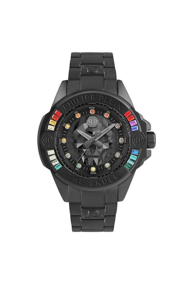 Philipp Plein The Skull Genderless Steel Nero 41mm Orologio PWNAA0522