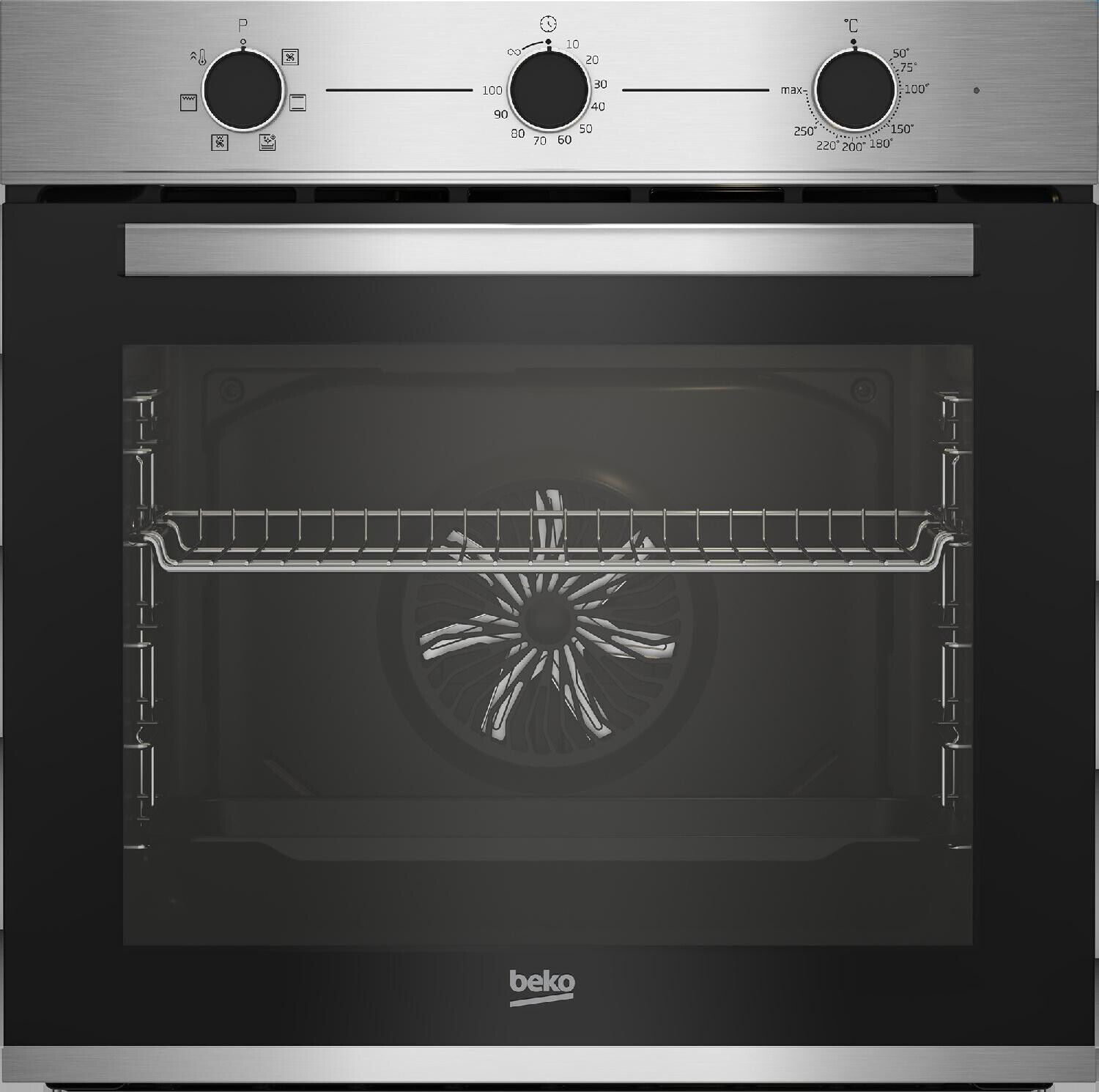 Forno Elettrico da Incasso Ventilato 72 lt 60 cm Classe A Inox BBIE12100X Beko