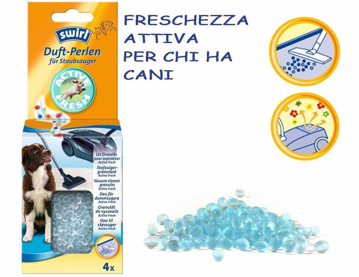PERLE DEODORANTI PER ASPIRAPOLVERE DEO PEARLS ACTIVE FRESH - CANI - 4PZ
