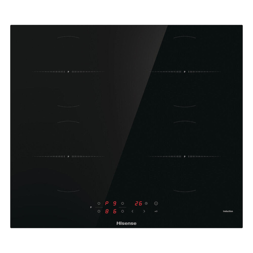 HISENSE HI6401BSCE PIANO COTTURA A INDUZIONE NERO 60 CM 4ZONE BRIDGE