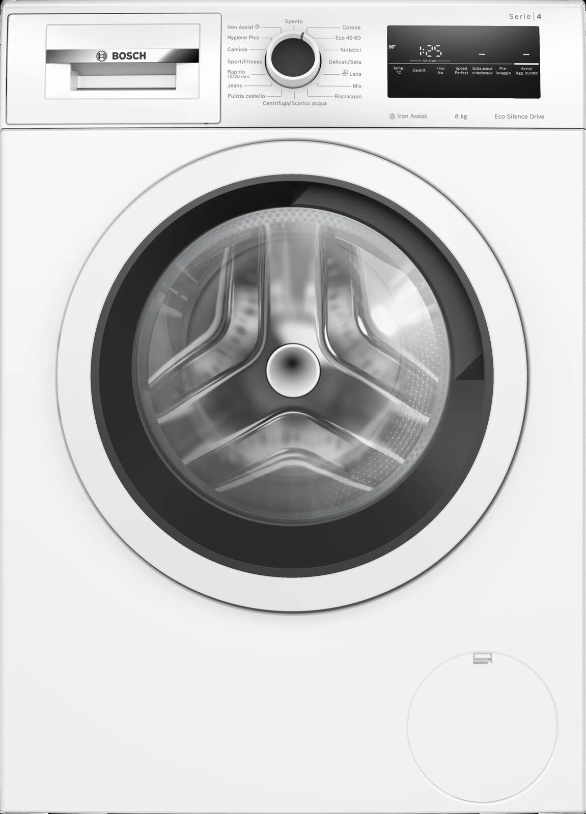 Lavatrice 8 Kg Classe A 59 cm Centrifuga 1200 giri Serie 4 WAN24208II Bosch