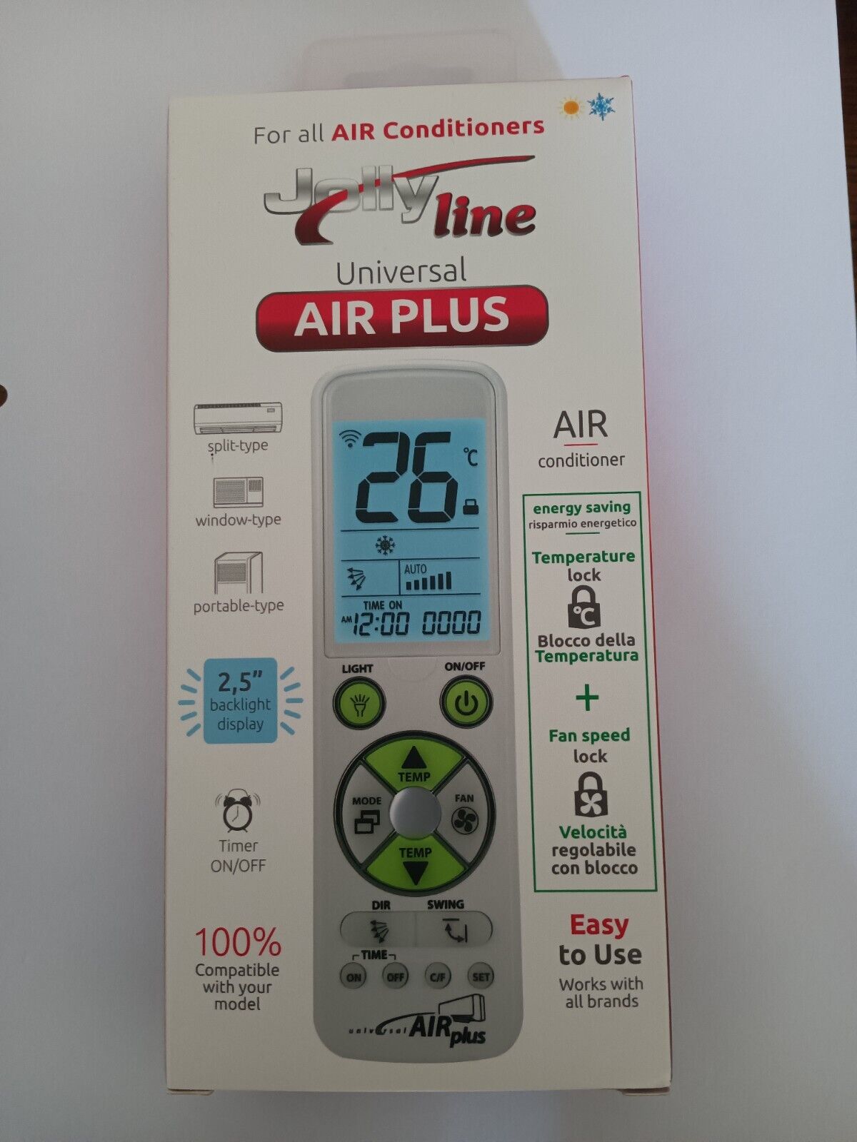 Telecomando  Condizionatore Universale Air Plus JOLLY LINE GBS JL42534
