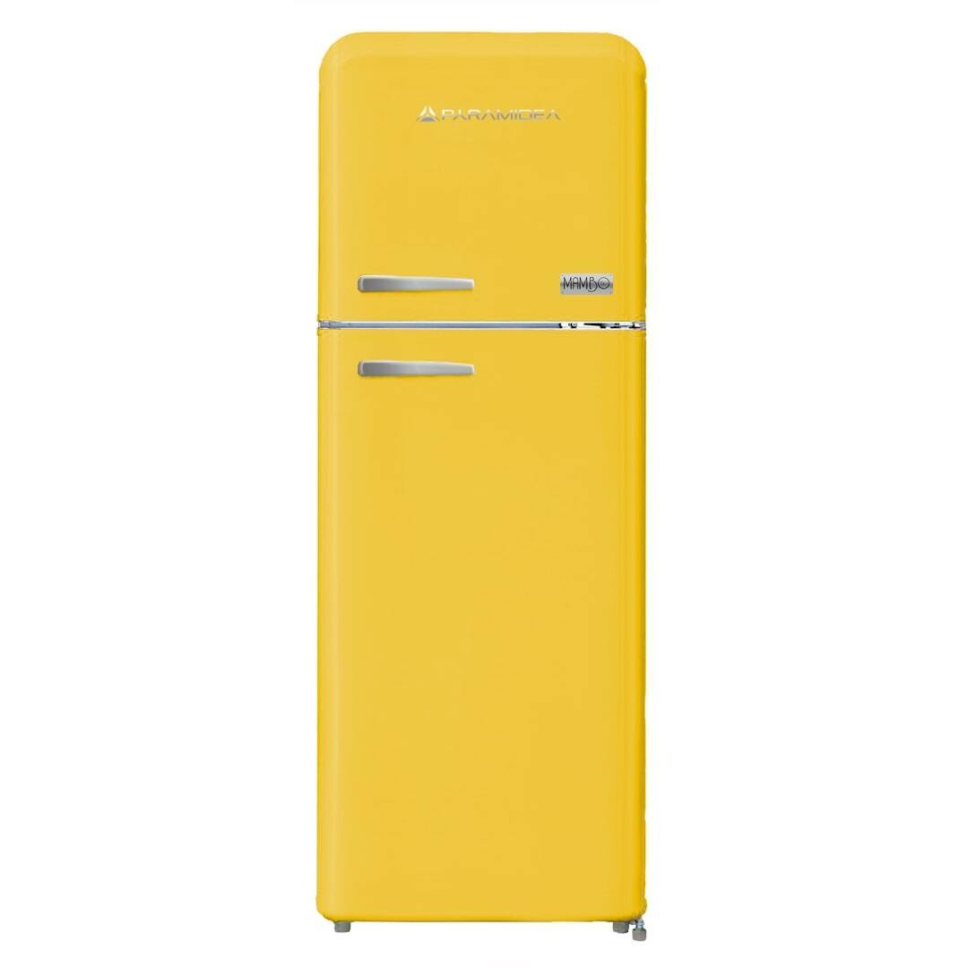 PYRAMIDEA Frigorifero Doppia Porta Ventilato 240 Litri Colore Giallo MAMBO2402Y