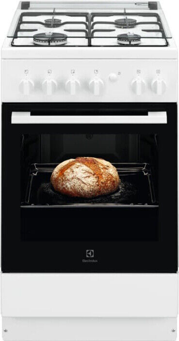 Electrolux Cucina a Gas 4 Fuochi Forno elettrico 50x60 cm Bianco LKK500000W
