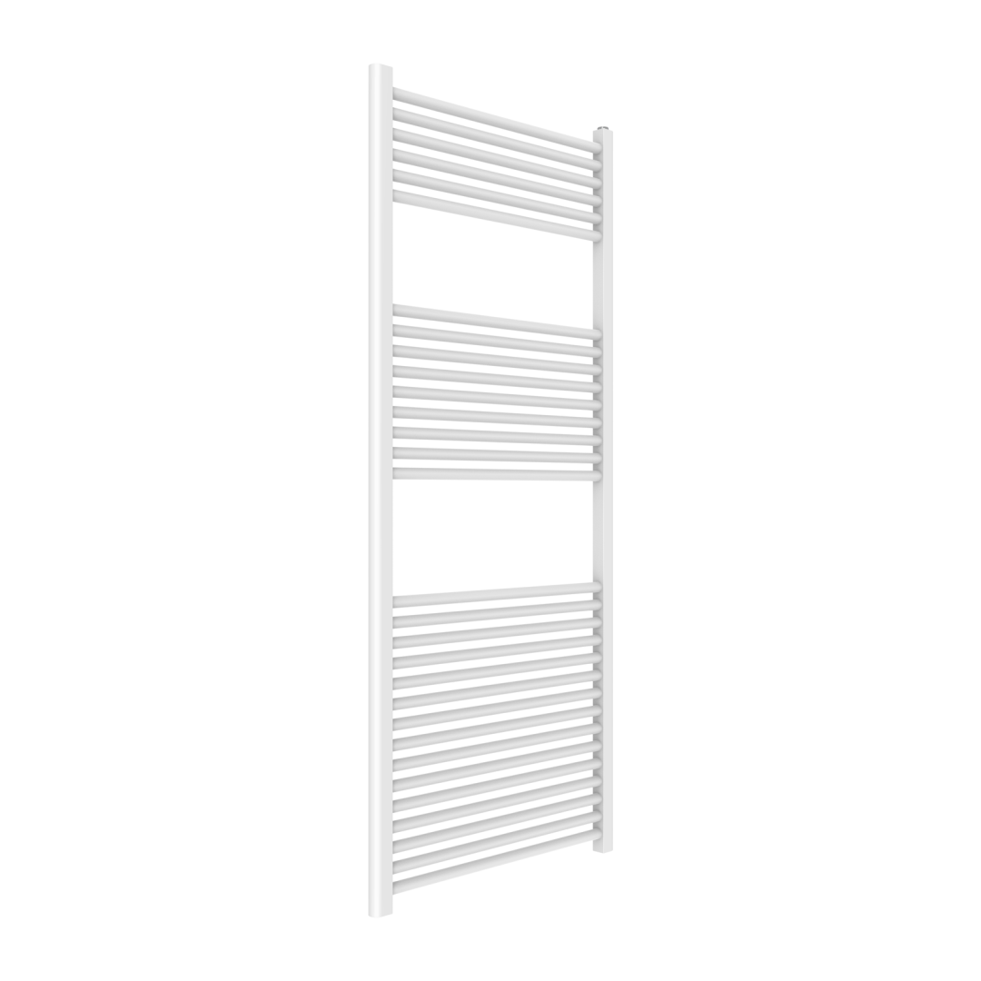 Kiamami Valentina Scaldasalviette 65x150 in acciaio bianco