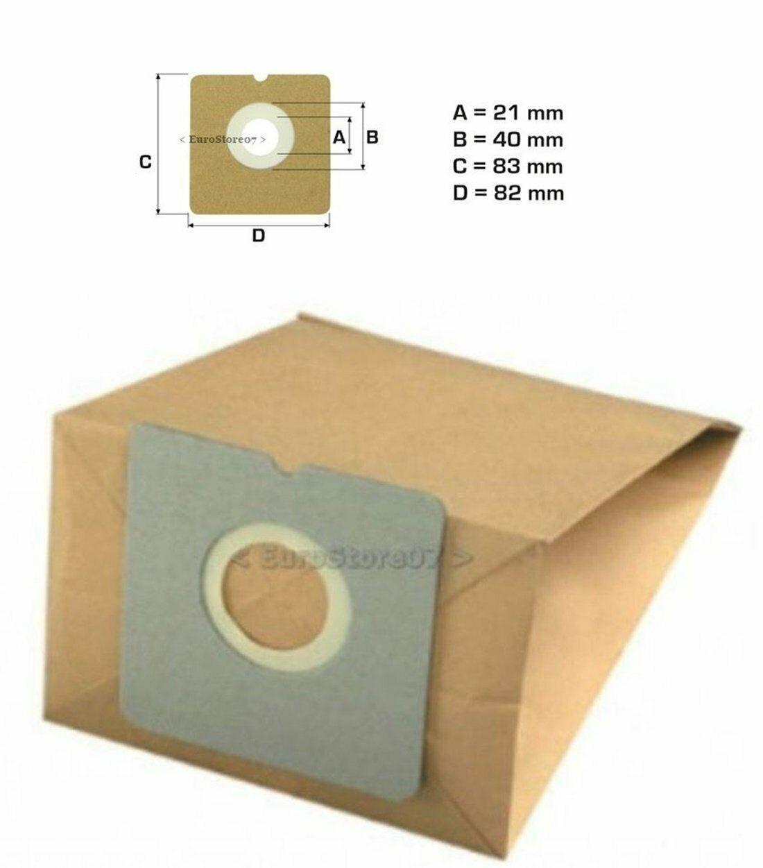 8 SACCHI SACCHETTI ASPIRAPOLVERE LERVIA kh 1400 - vc 9108  LIDL MADE ITALY IM 11