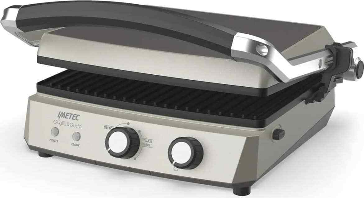 Bistecchiera Elettrica Antiaderente 2000 W 3 Funzioni Imetec 7481 Griglia&Gusta