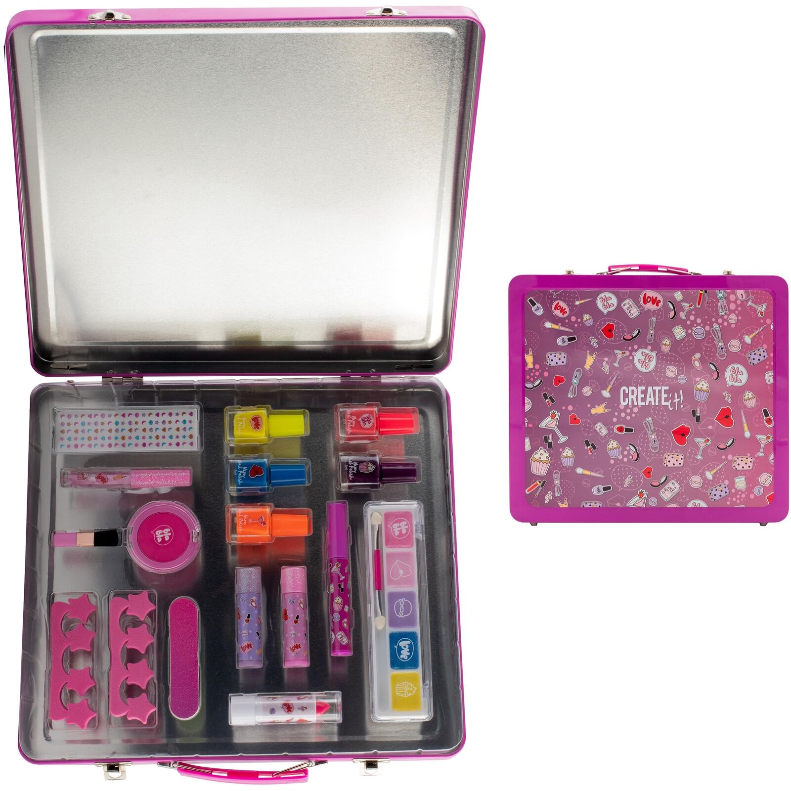 Create It! - 84512 - Komplettes Make-up Set für Mädchen - 16-teiliges Schminkset
