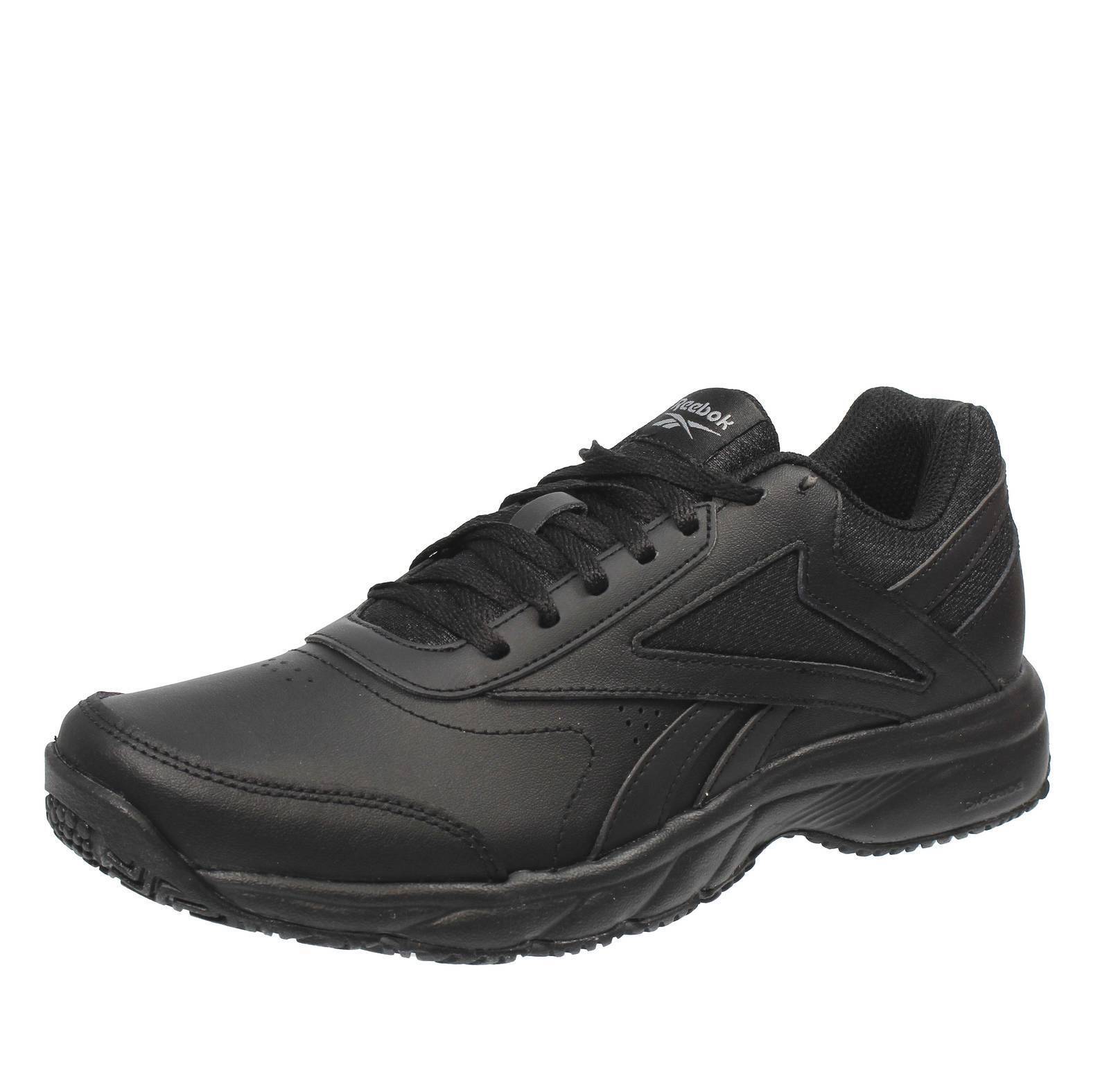 Reebok Work N Cushion - Scarpe Running In Pelle Nero - Taglia 44 [10.5 US 28.5cm
