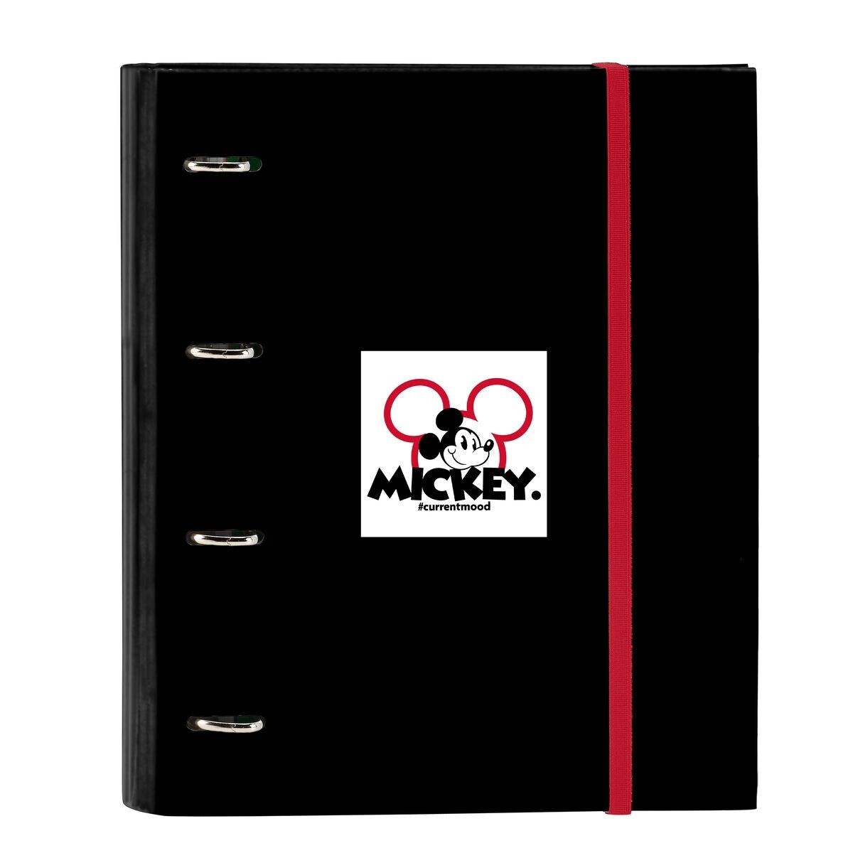 Raccoglitore ad anelli Mickey Mouse Clubhouse Mickey mood Rosso Nero (27 x 32 x
