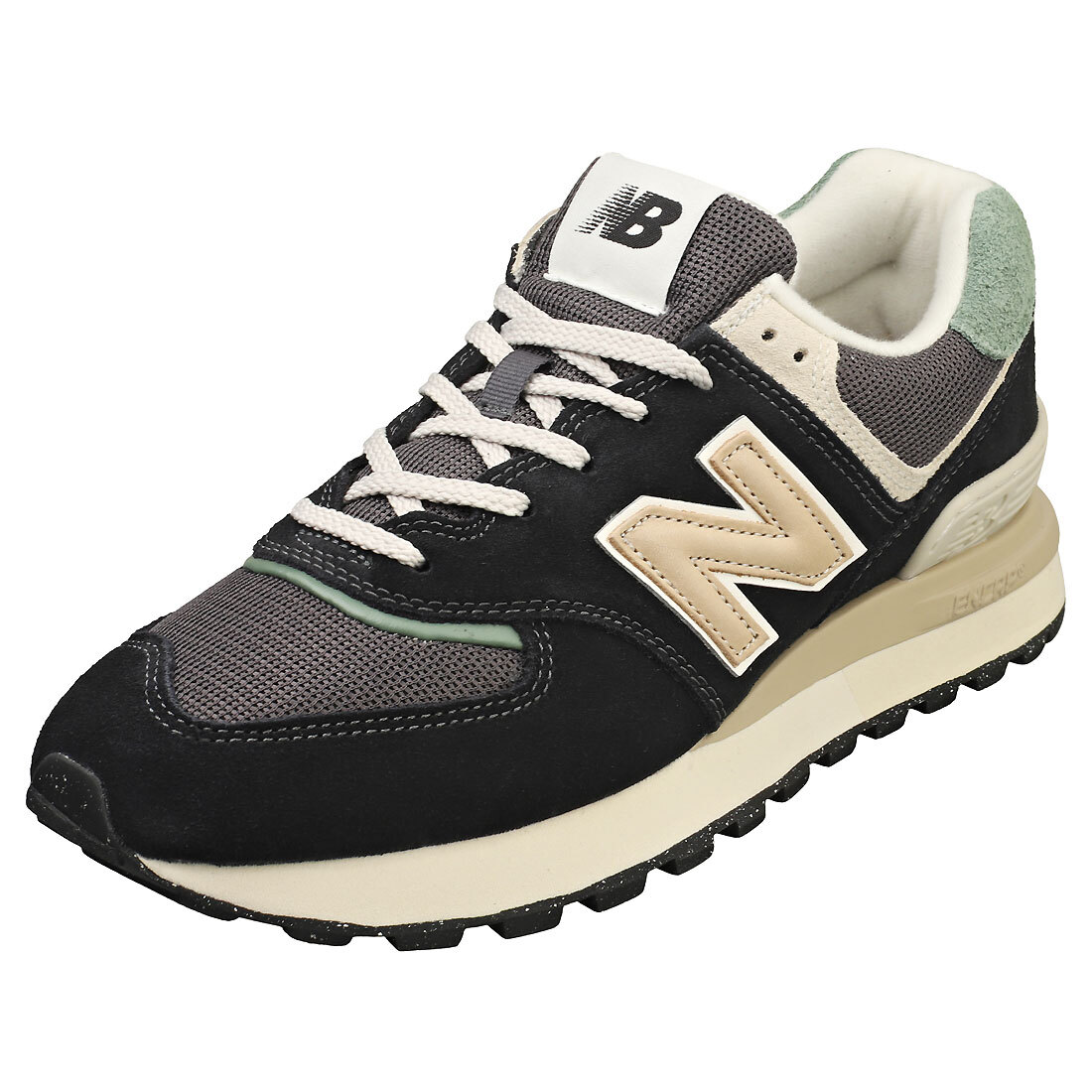 New Balance 574 Unisex Black Green Formatori Casuale - 43.5 EU