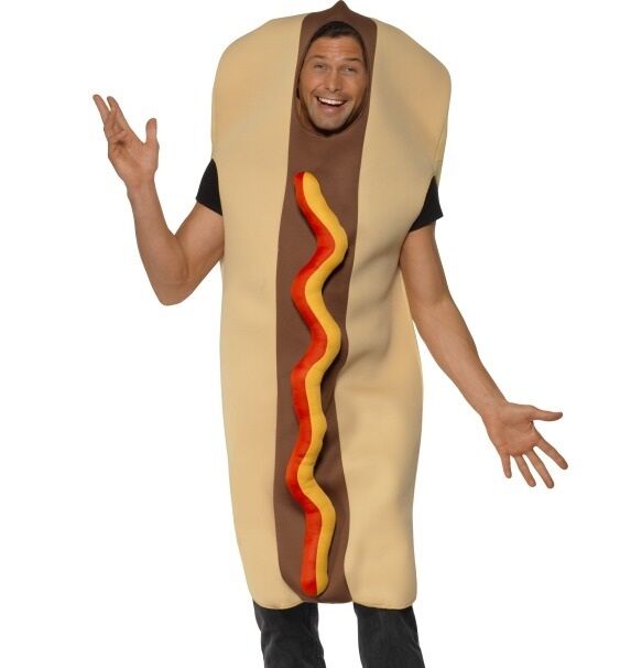 Hot Cane Costume Addio Al Celibato Cibo Hotdog Completo Da Smiffys