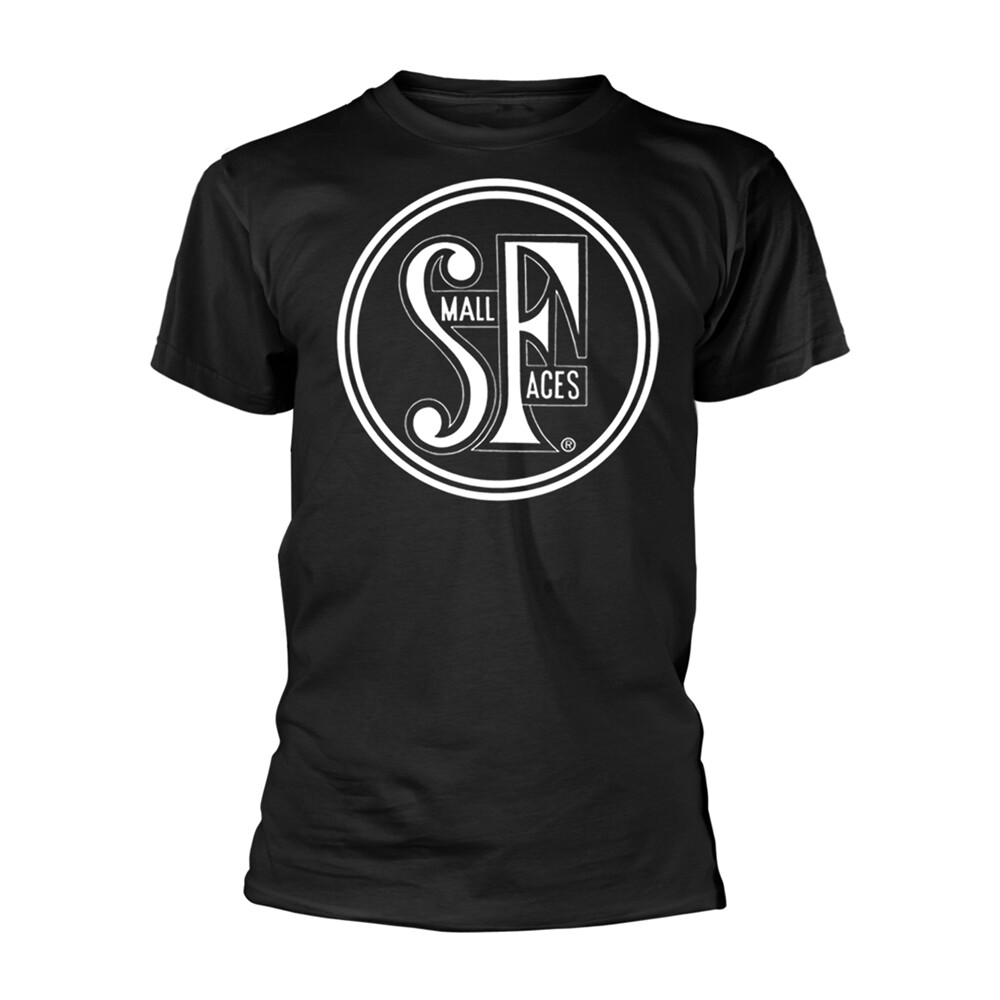 SMALL FACES - LOGO (BLACK/WHITE) BLACK T-Shirt Medium
