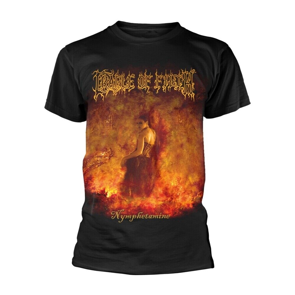 CRADLE OF FILTH - NYMPHETAMINE ALBUM BLACK T-Shirt, Front & Back Print Medium