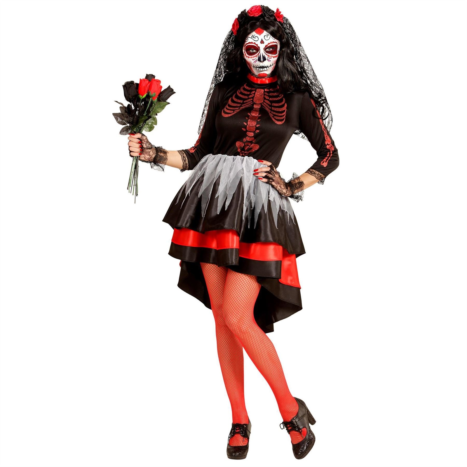 WIDMANN 05991 COSTUME SPOSA DIA DE LOS MUERTOS S #0599