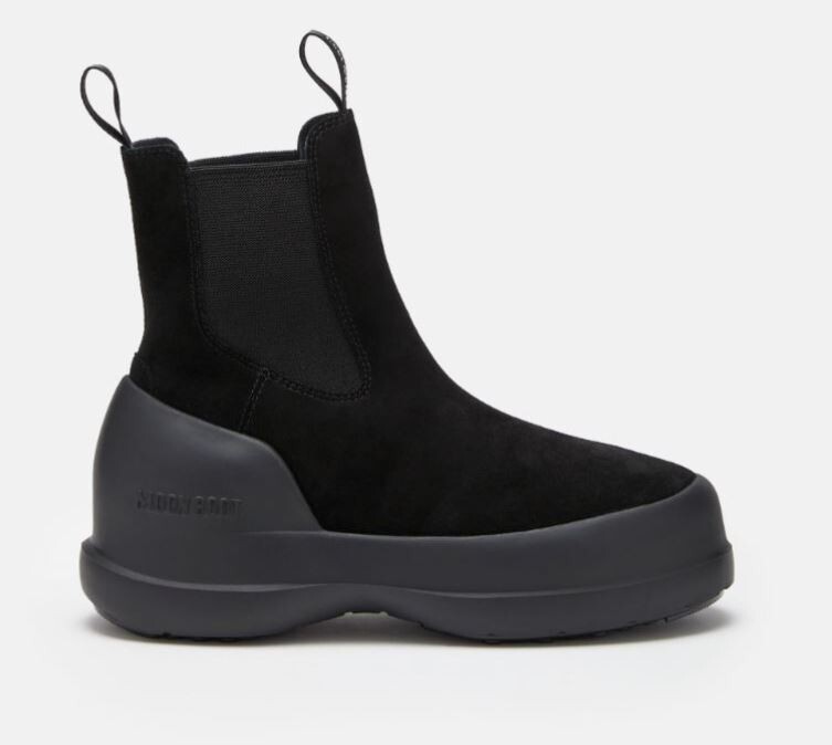 MOON BOOT LUNA CHELSEA SUEDE UNISEX COL. NERO COD. 2480050 TG. 39